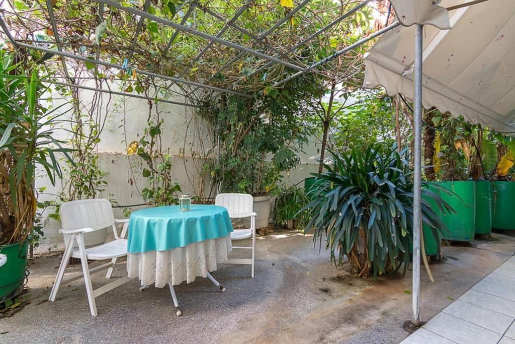 Vintage Style Apartment With Beautiful Backyard Αθήνα Εξωτερικό φωτογραφία